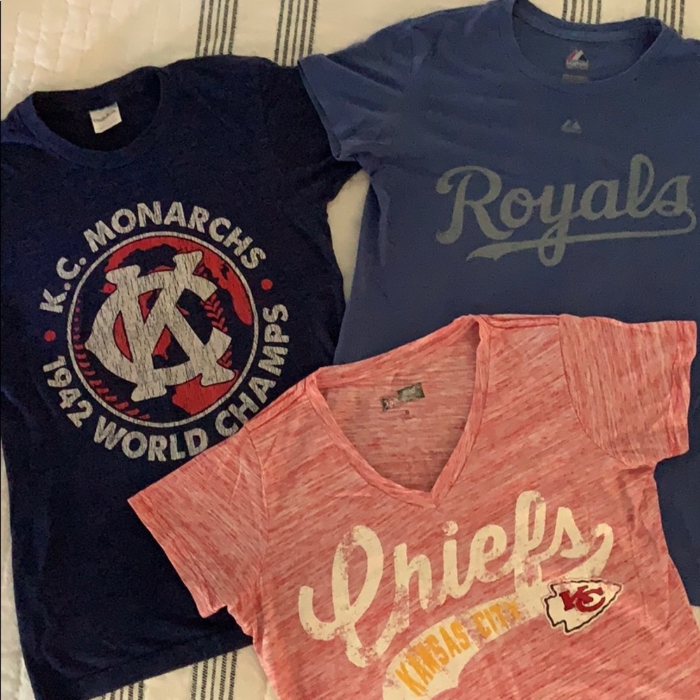 Bundle of Kansas City t-shirts